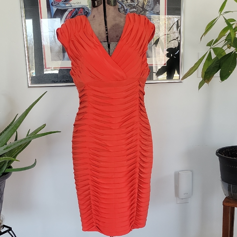 Adrianna Papell Dress, NWT, Orange, 14